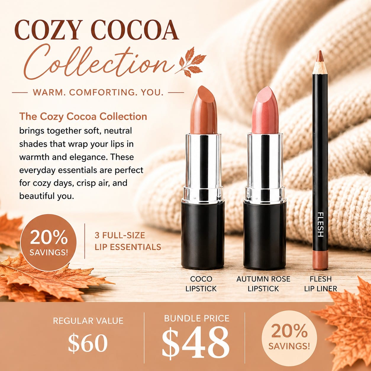 Danyel Cosmetics & Marli Skin Care Cozy Cocoa Collection