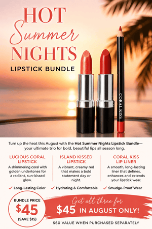 Danyel Cosmetics & Marli Skin Care Lipstick HOT SUMMER NIGHTS LIP COLLECTION