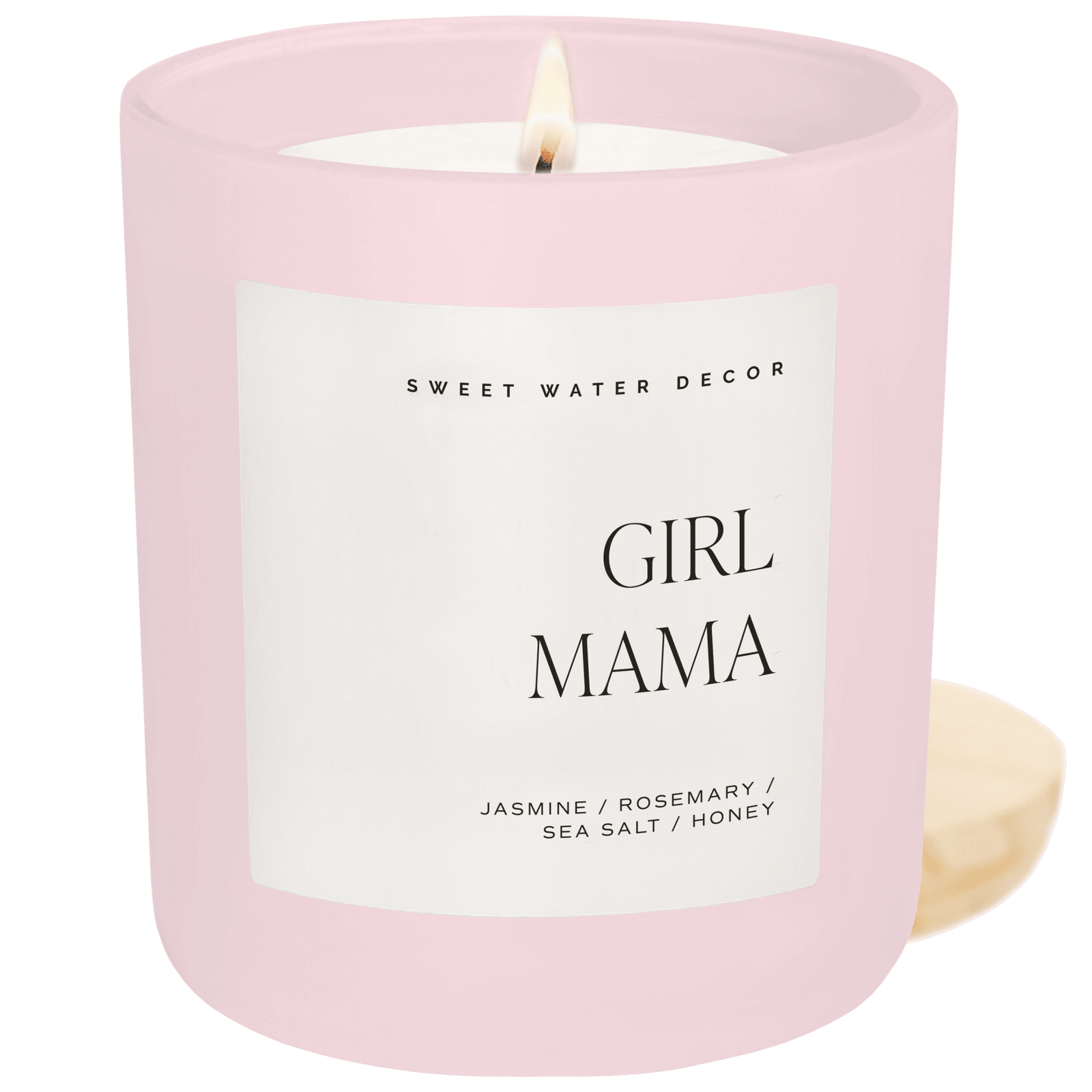 Sweet Water Decor Candles Girl Mama Soy Candle - Pink Matte Jar - 15 oz