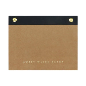Sweet Water Decor Notepad Small Gold Rivet Basic Notepad